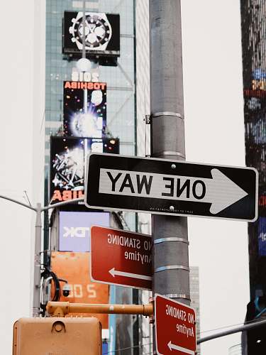 new york one way signage theater district